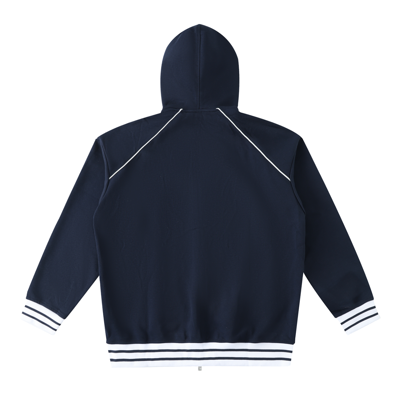 Striped Zip-Up Hoodie
