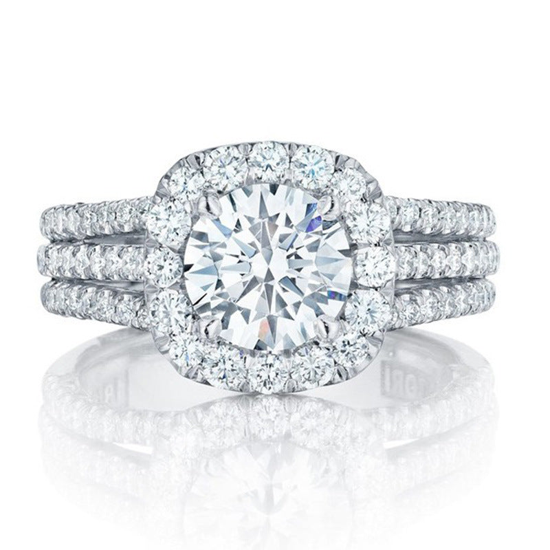 Zircon Diamond Ring