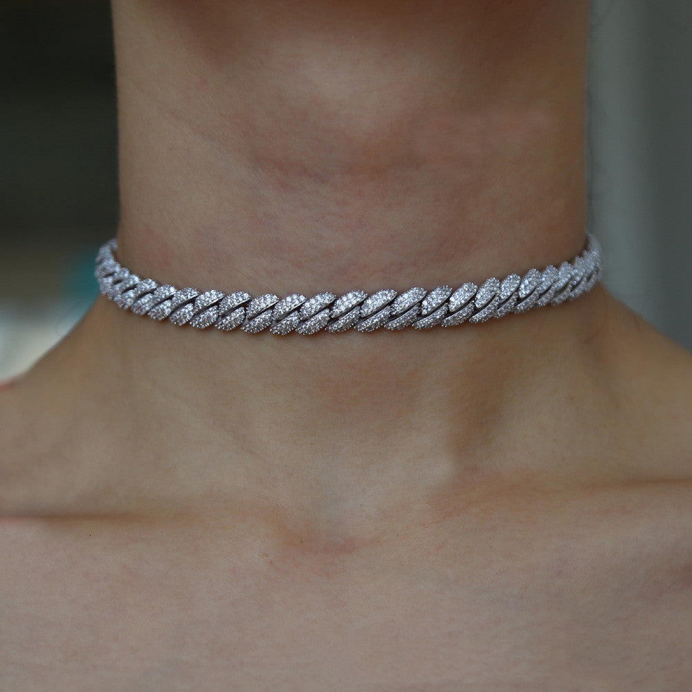 8mm Wide Cuban Chain Necklace