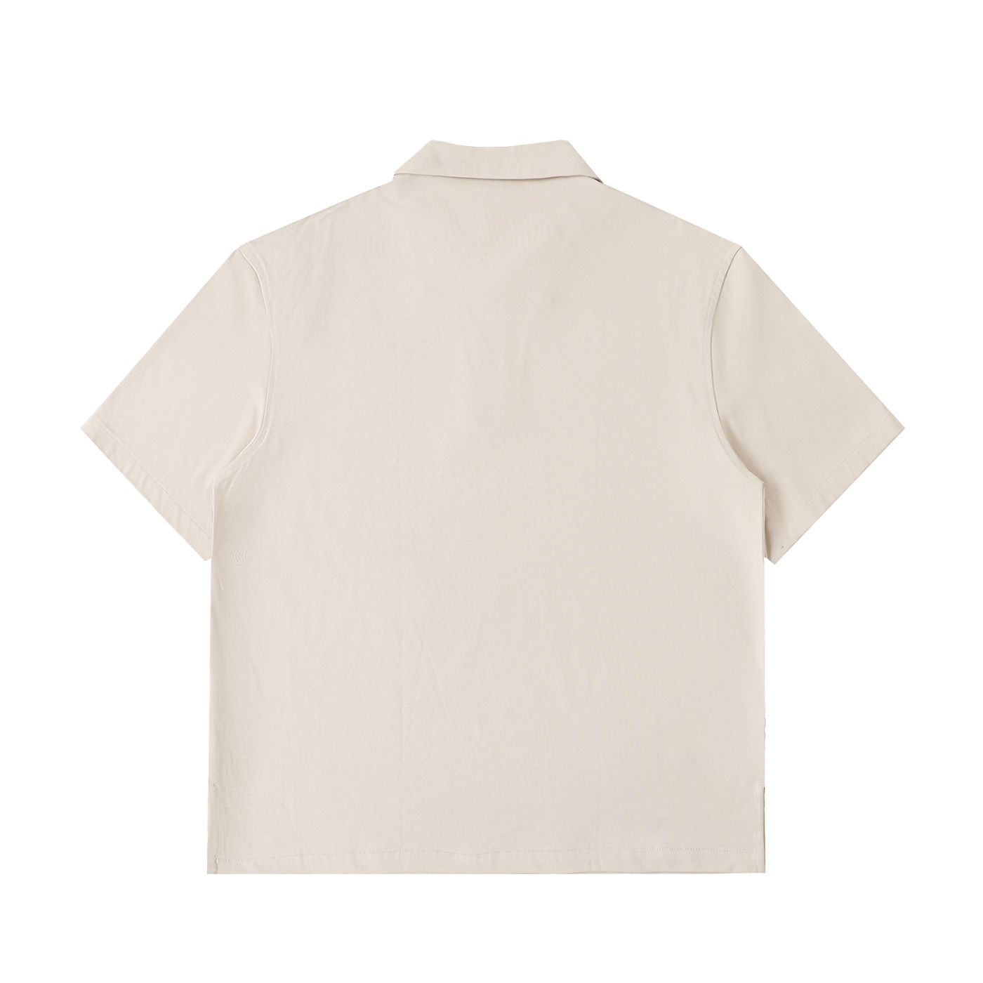 Zip Cotton Polo Shirt
