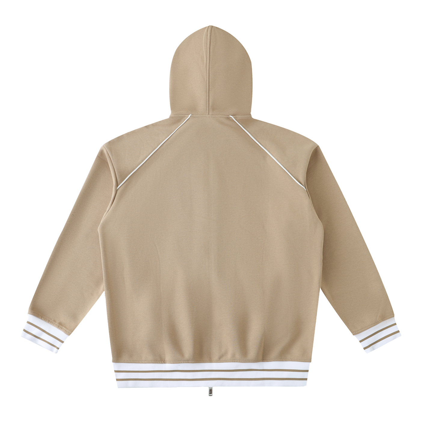 Striped Zip-Up Hoodie