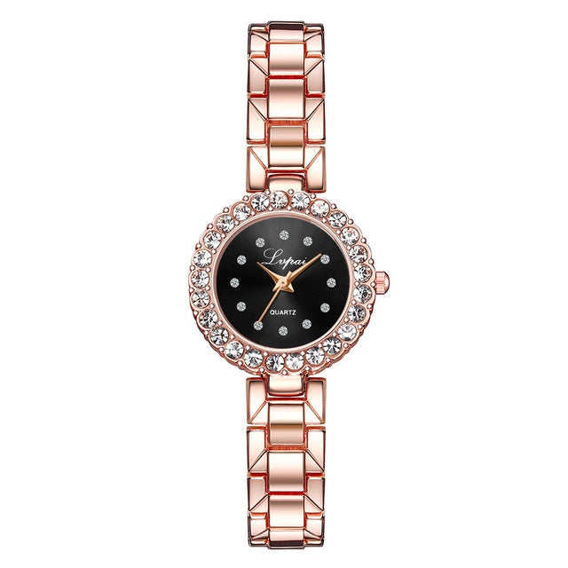 Crystal quartz watch set