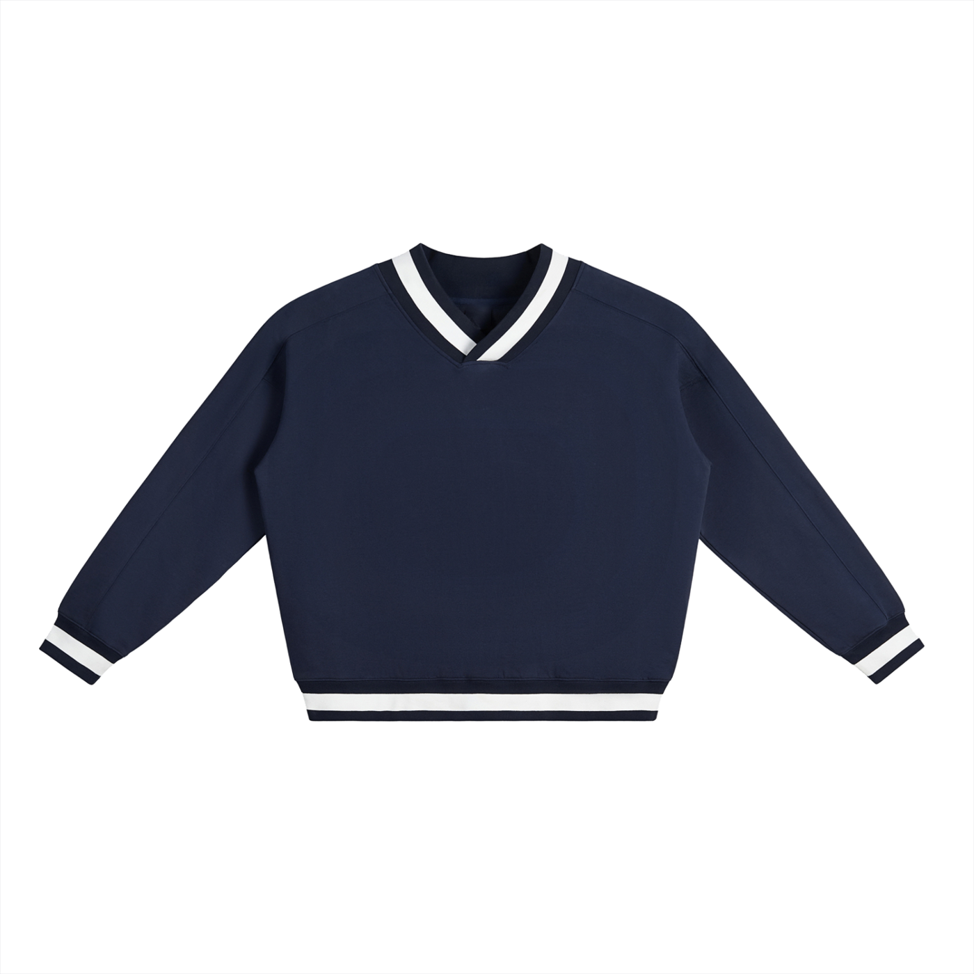 V-Neck Collar Sweatshirt