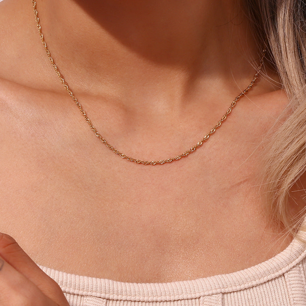 Stainless Water Wave Chain