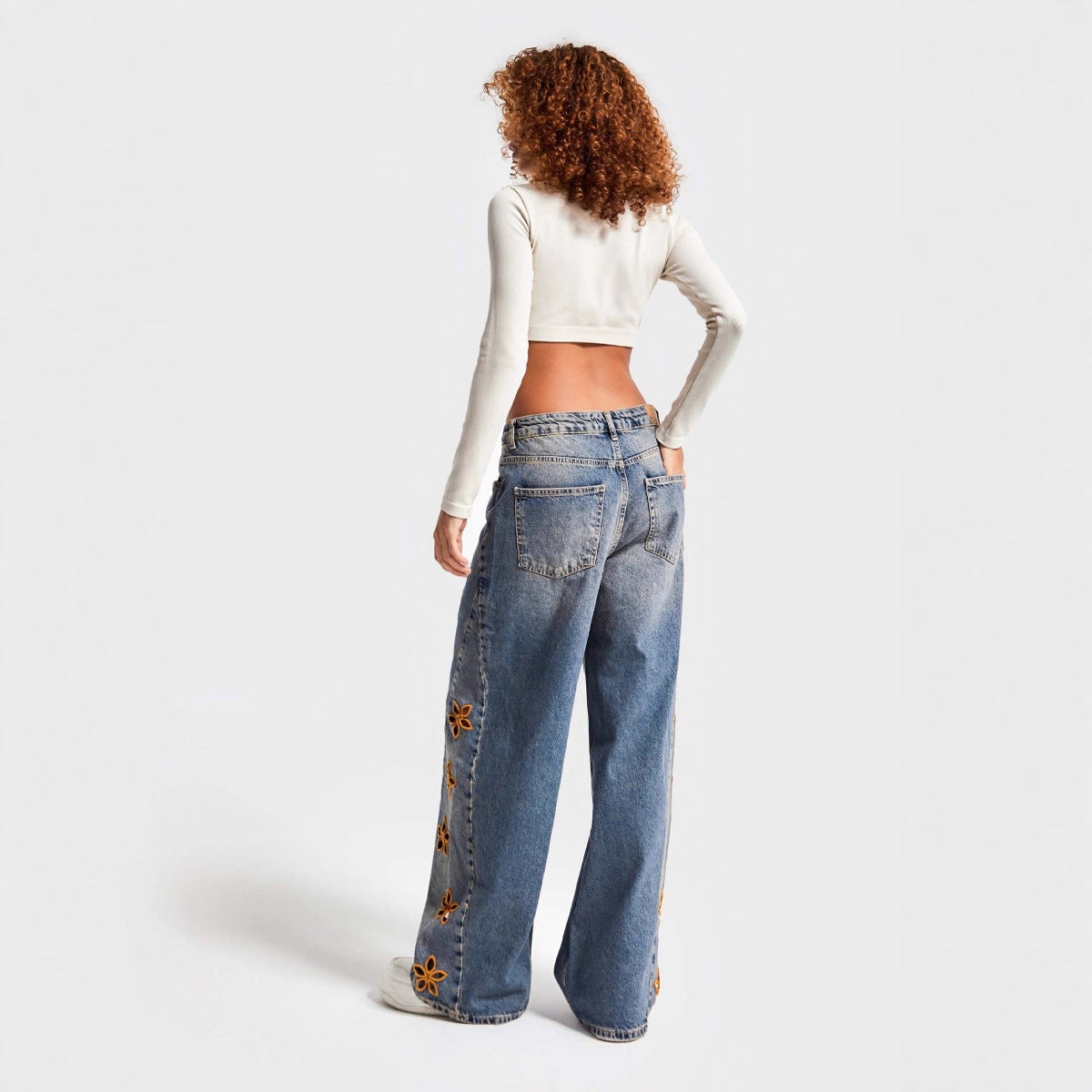 Relaxed Embroidered Jeans