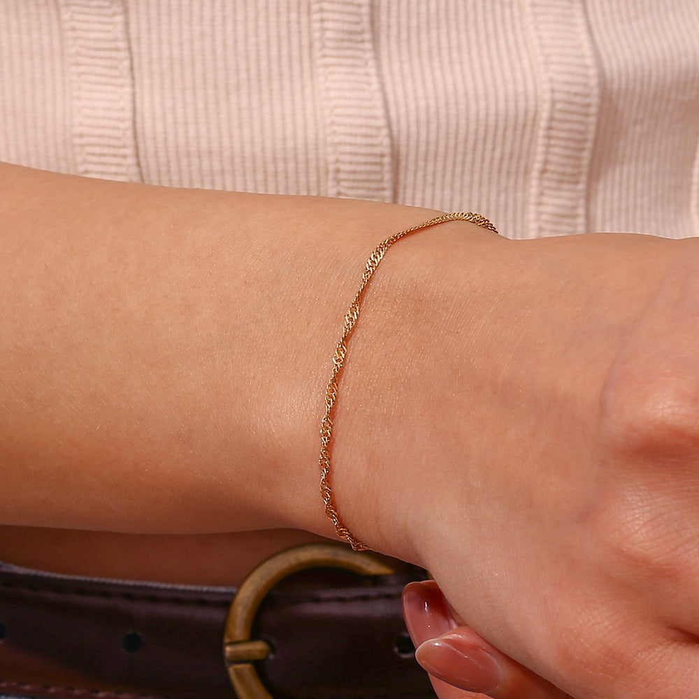 Stainless Water Wave Chain