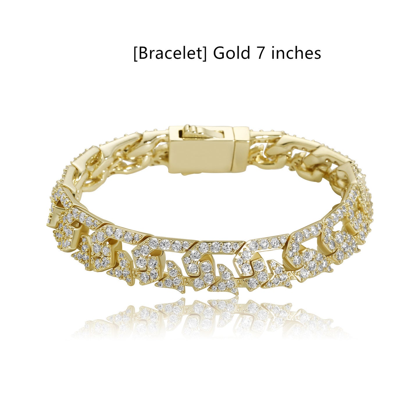 10mm Diamond Cuban Link Necklace and Bracelet Set
