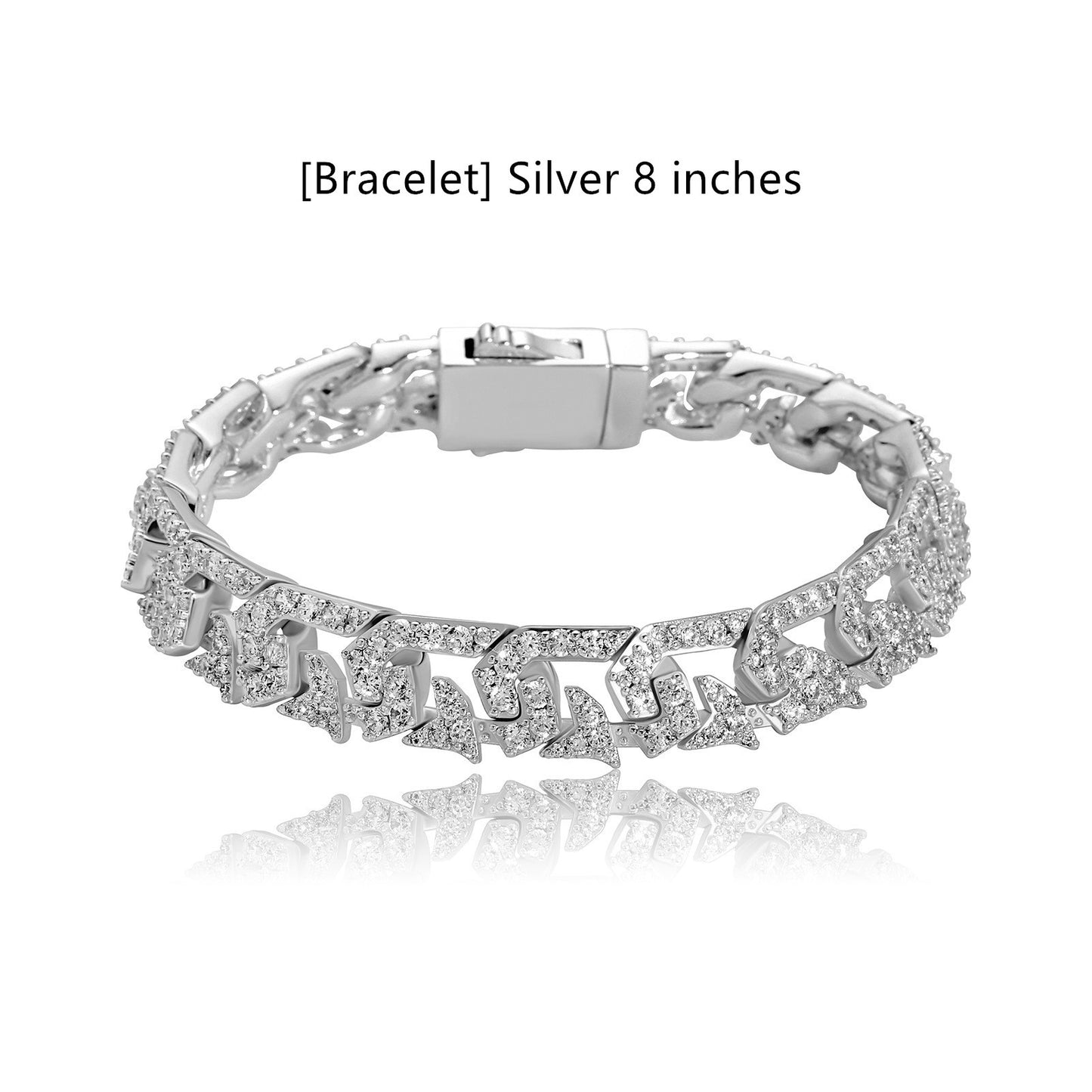 10mm Diamond Cuban Link Necklace and Bracelet Set