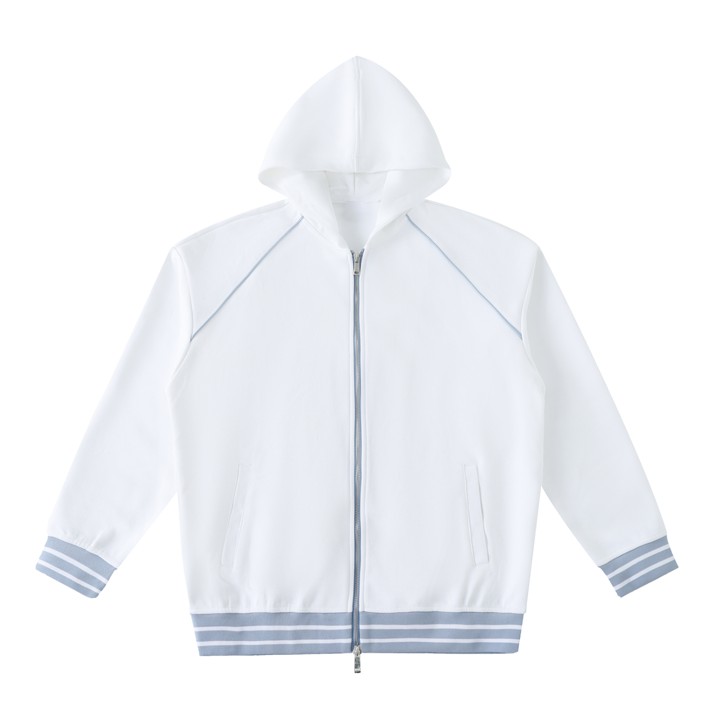 Striped Zip-Up Hoodie