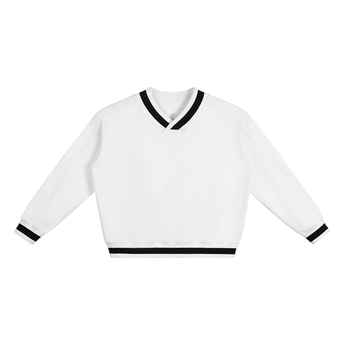 V-Neck Collar Sweatshirt