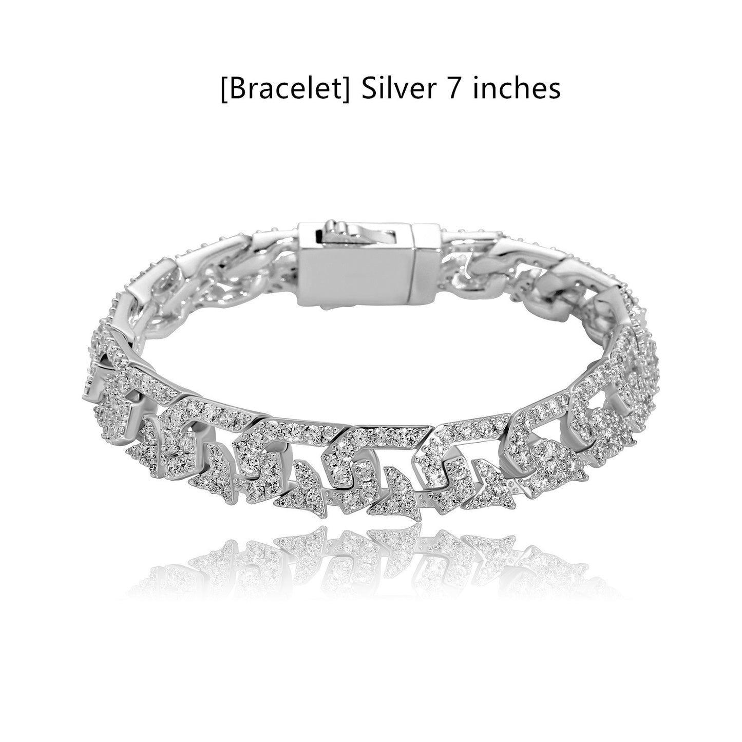 10mm Diamond Cuban Link Necklace and Bracelet Set