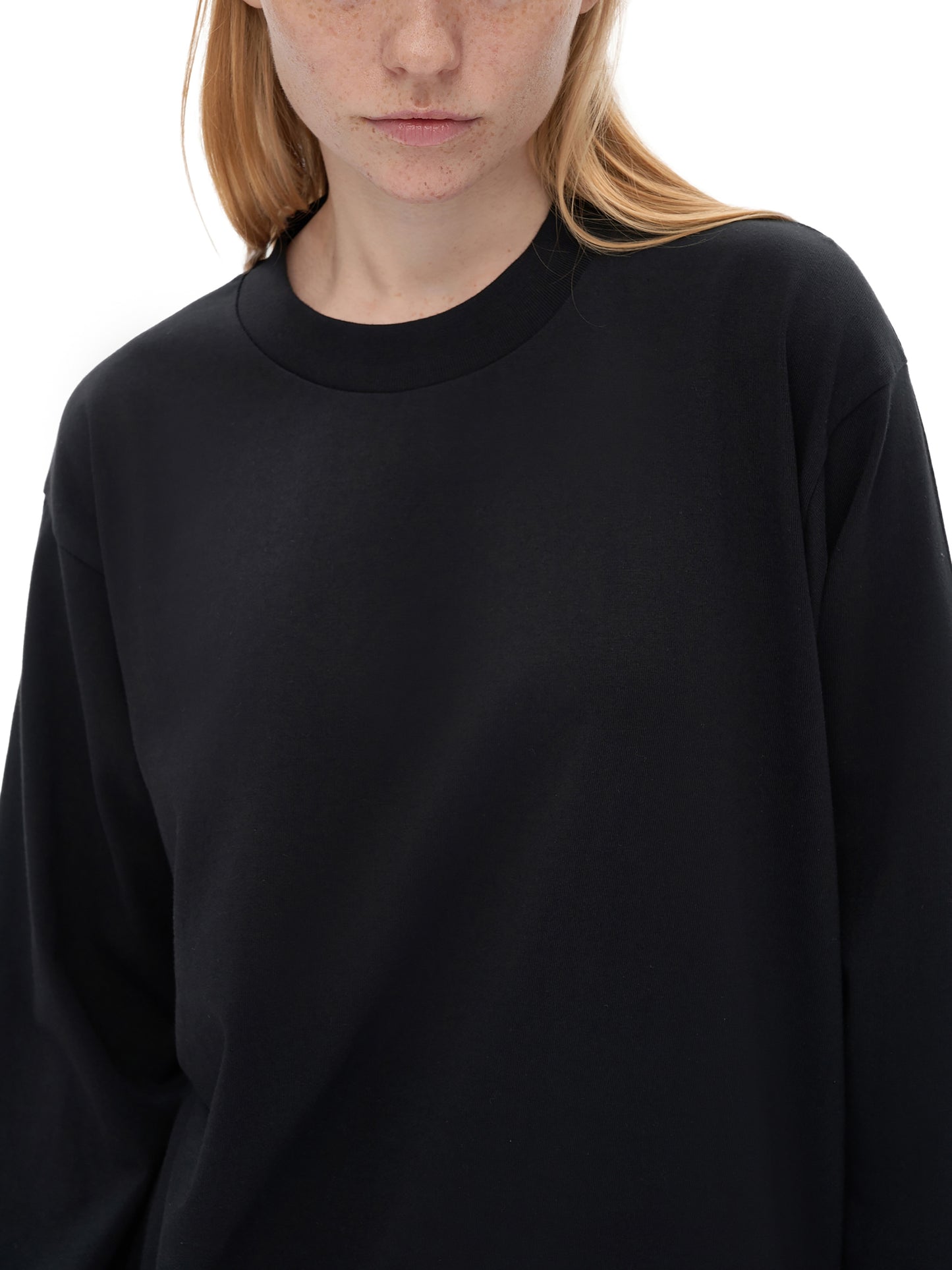 Crew Neck Drop Long Sleeve