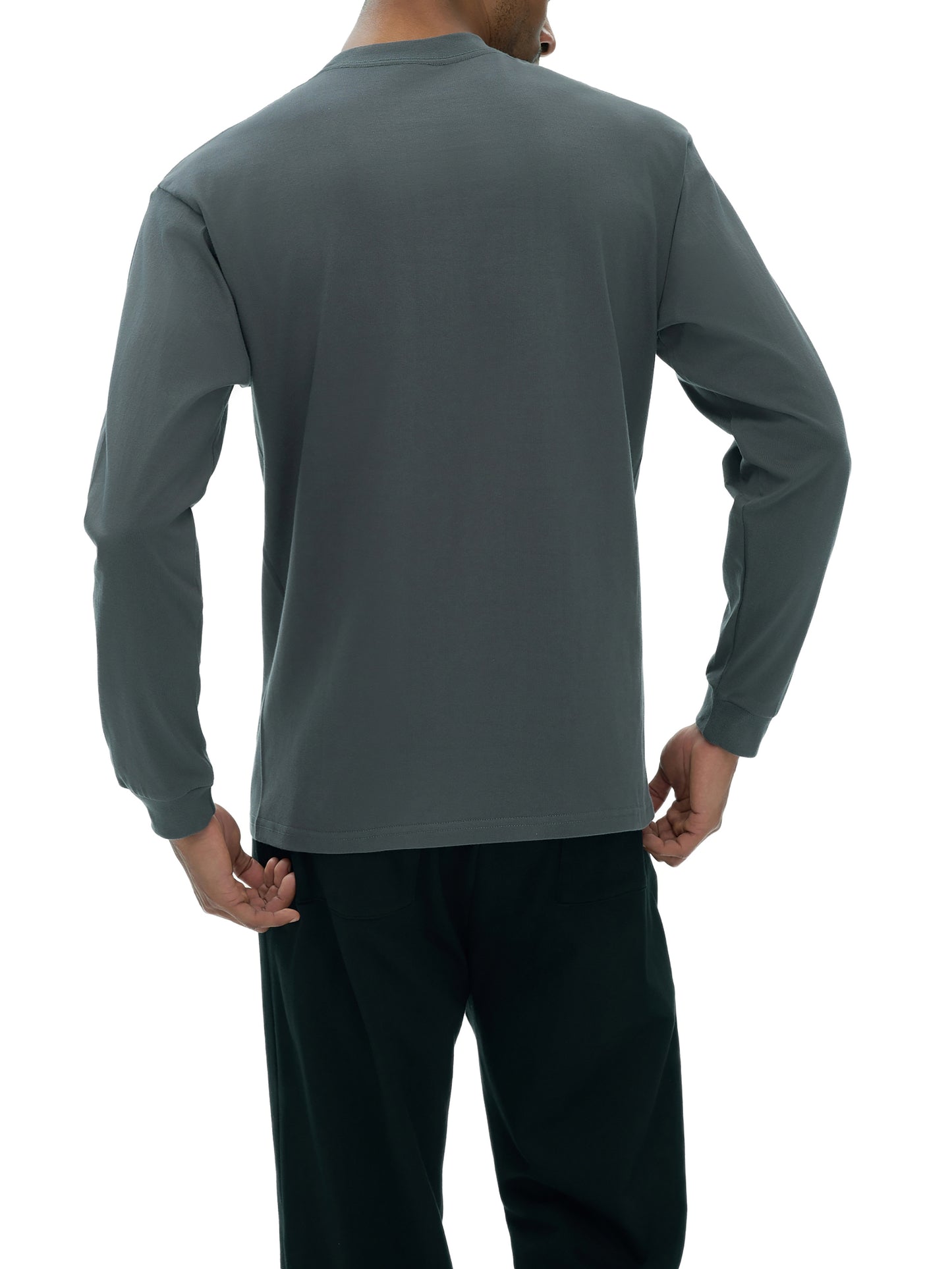 Crew Neck Drop Long Sleeve