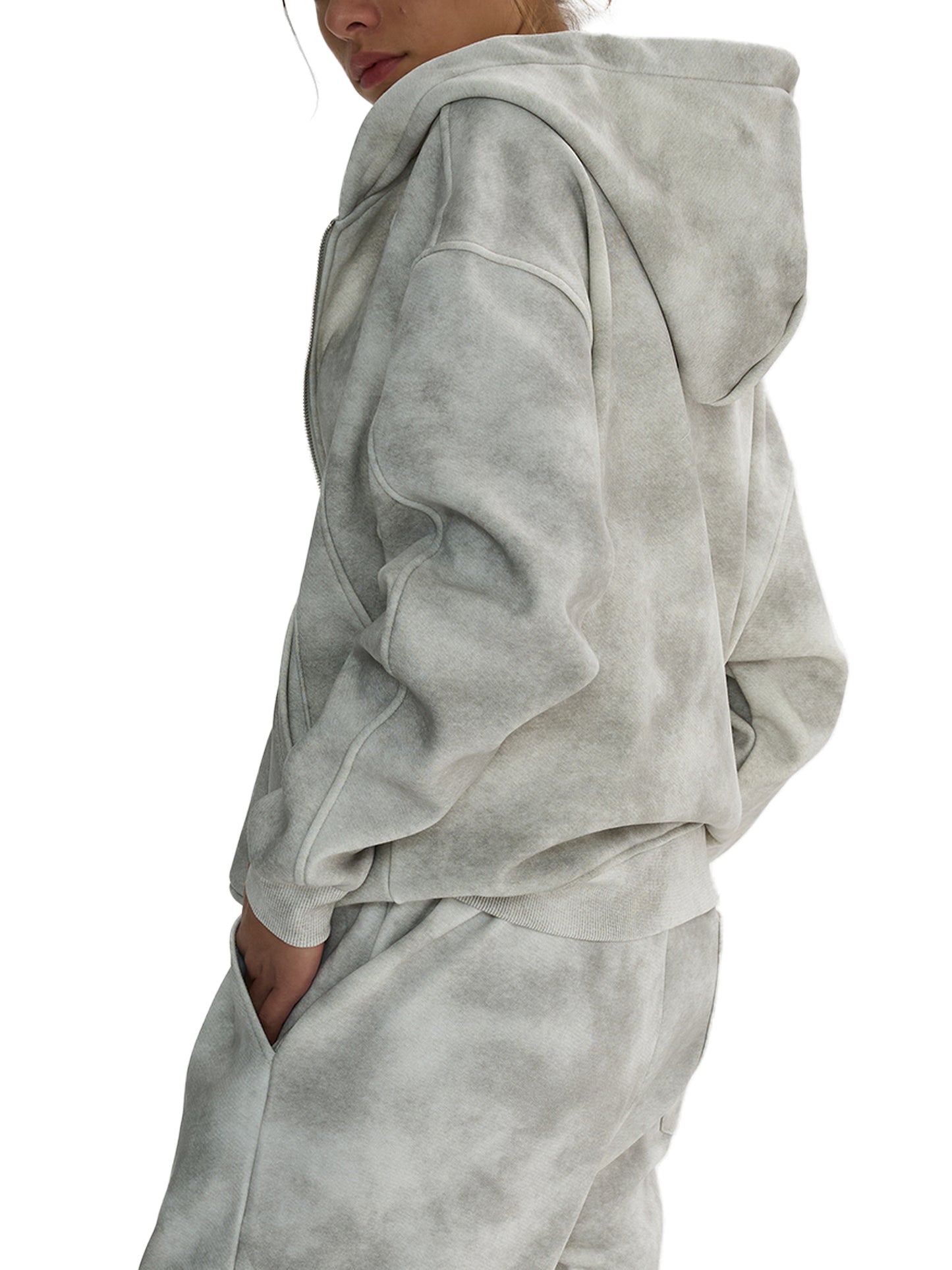 Zip-Up Fleece Hoodie