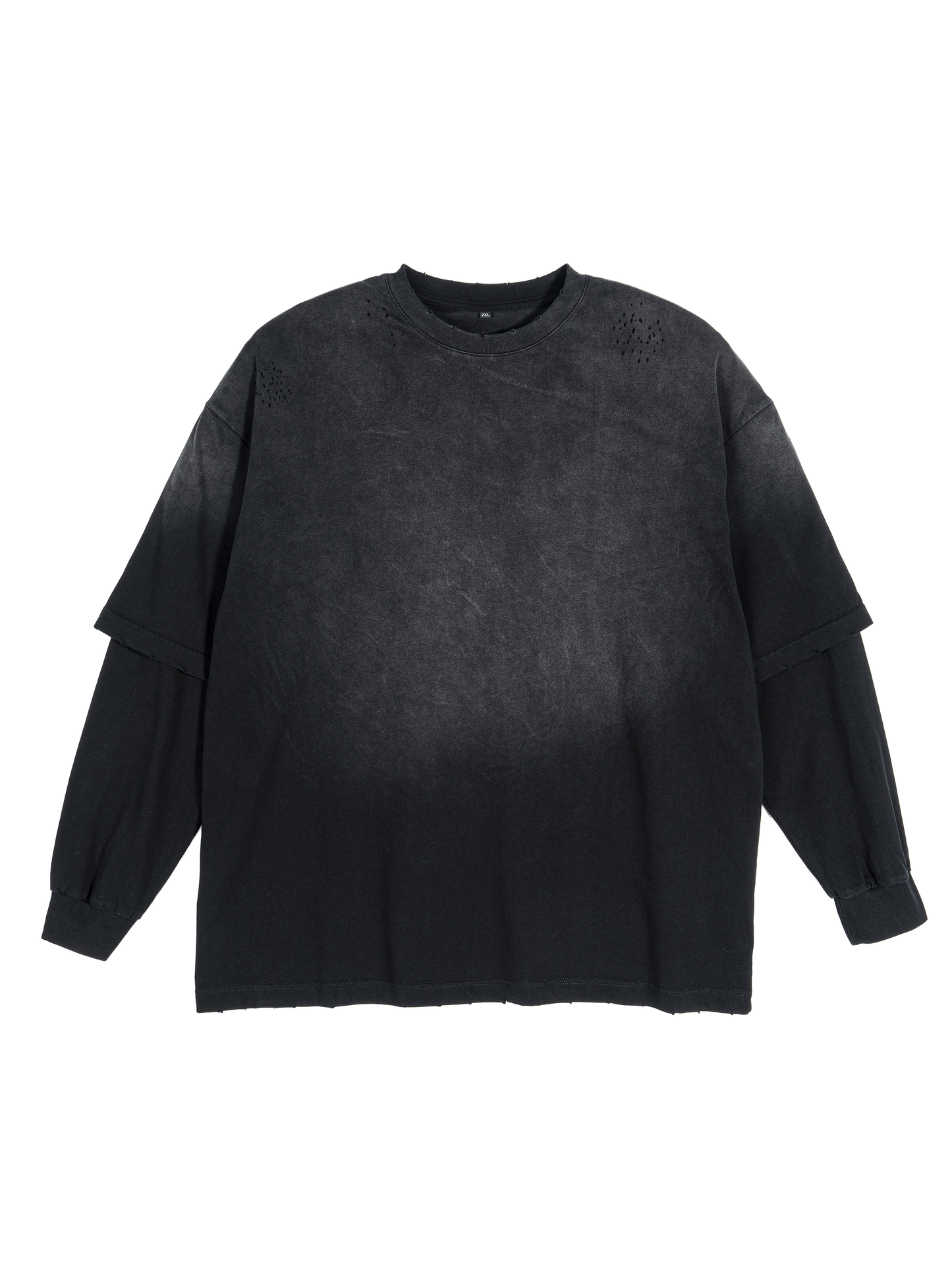 Sunfade Frayed Faux Two-Piece