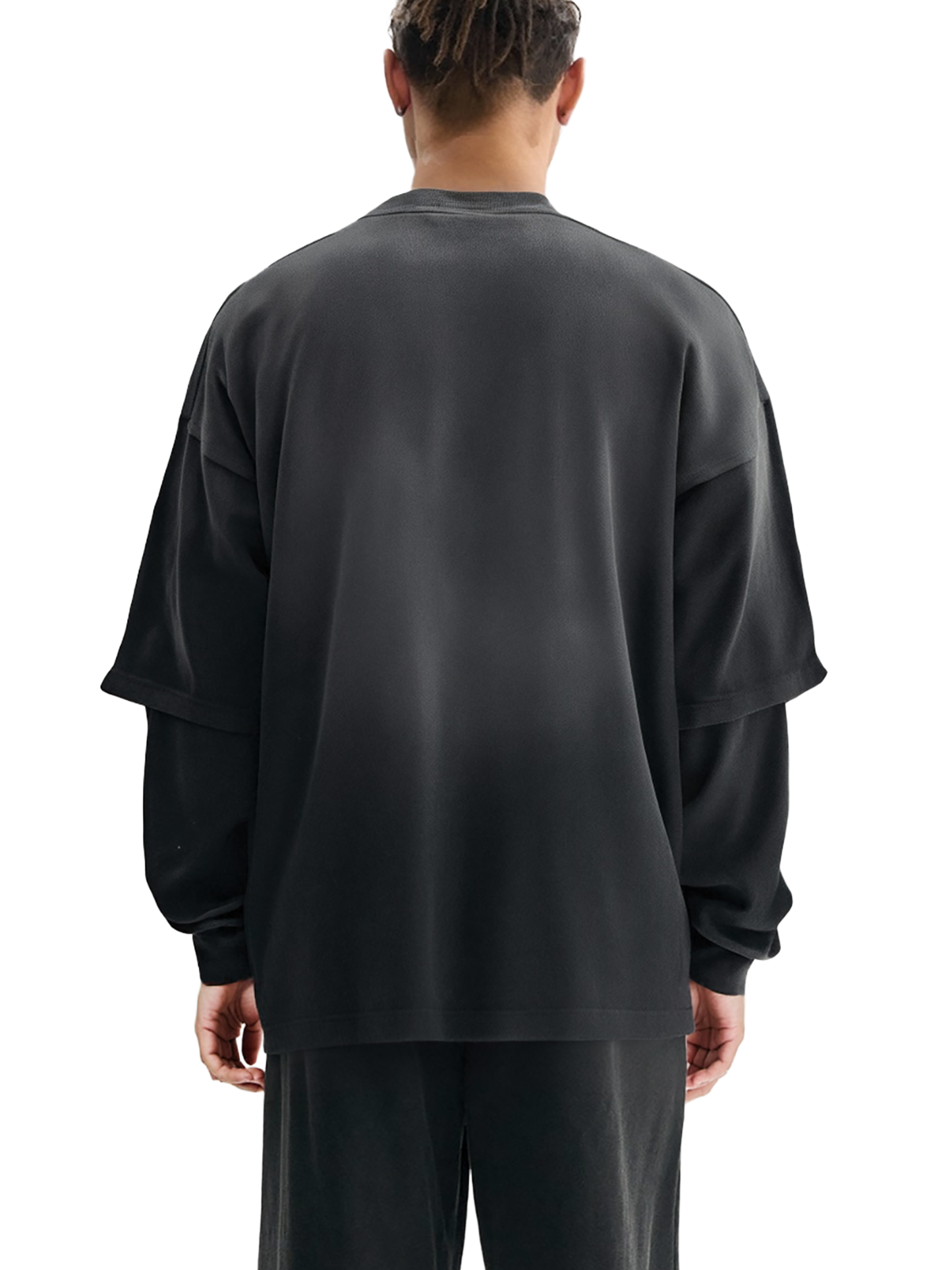 Sunfade Frayed Faux Two-Piece