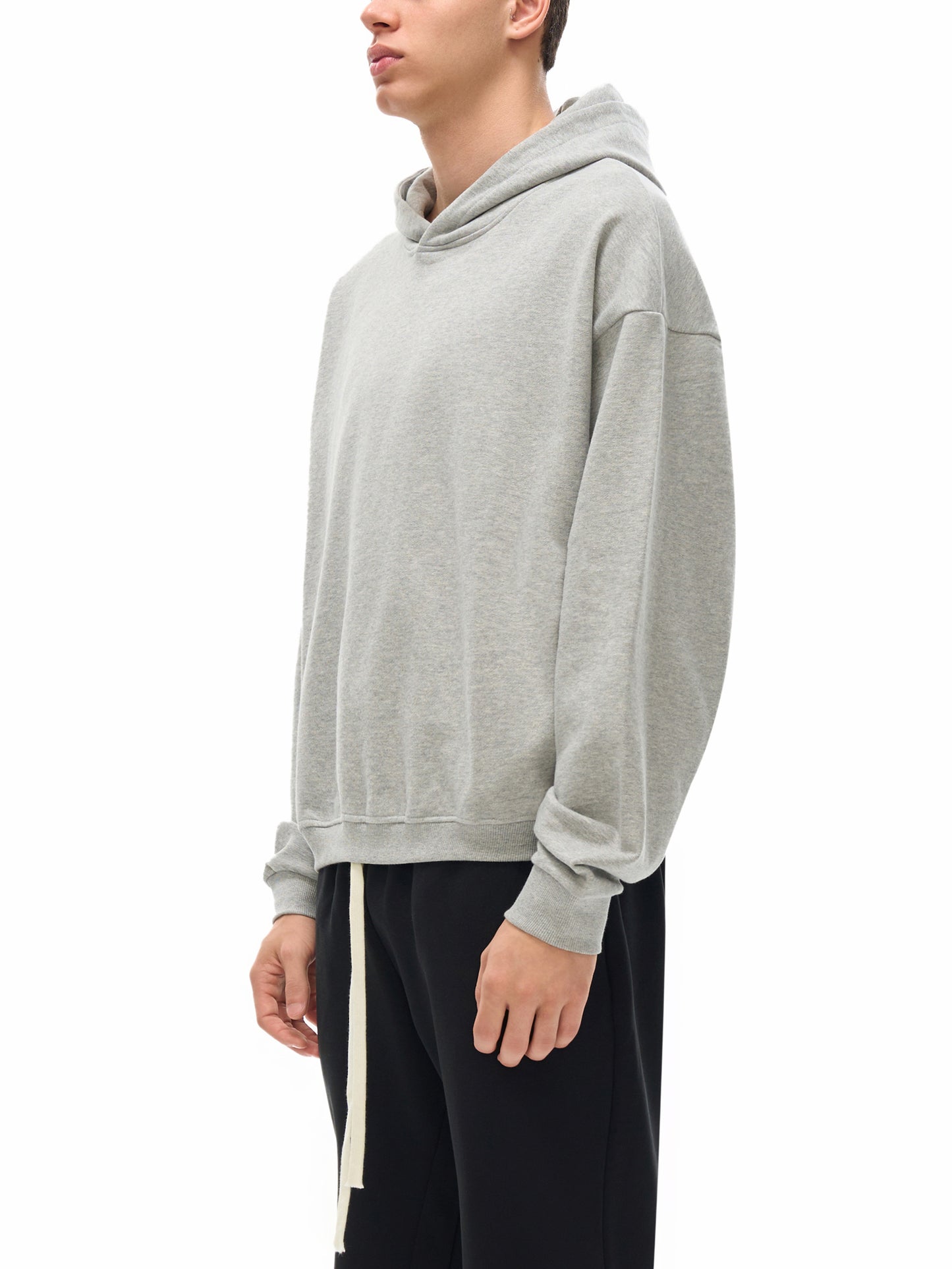 Cotton Cropped Hoodie