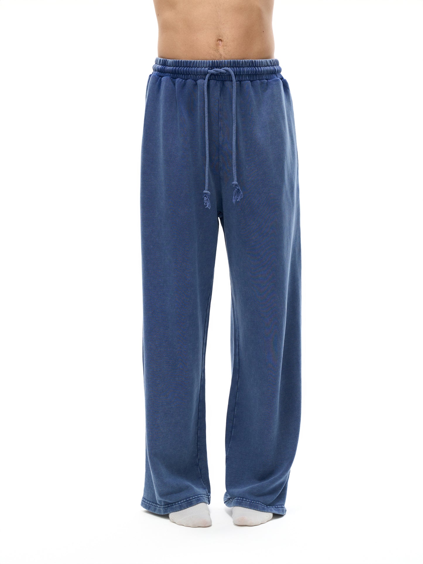 Snow Washed Straight Leg Pants
