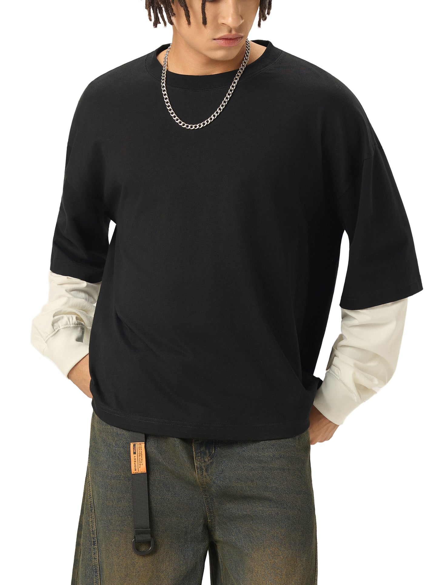 Layered Cotton Sleeve