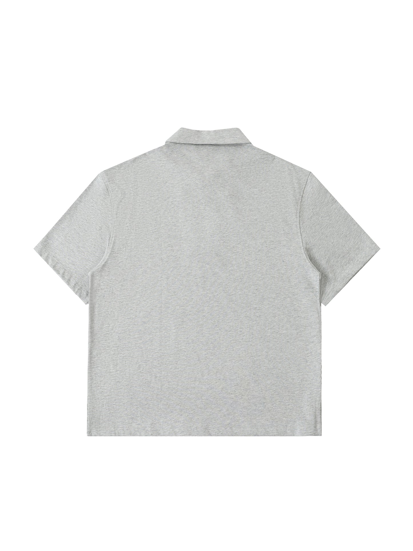 Zip Cotton Polo Shirt