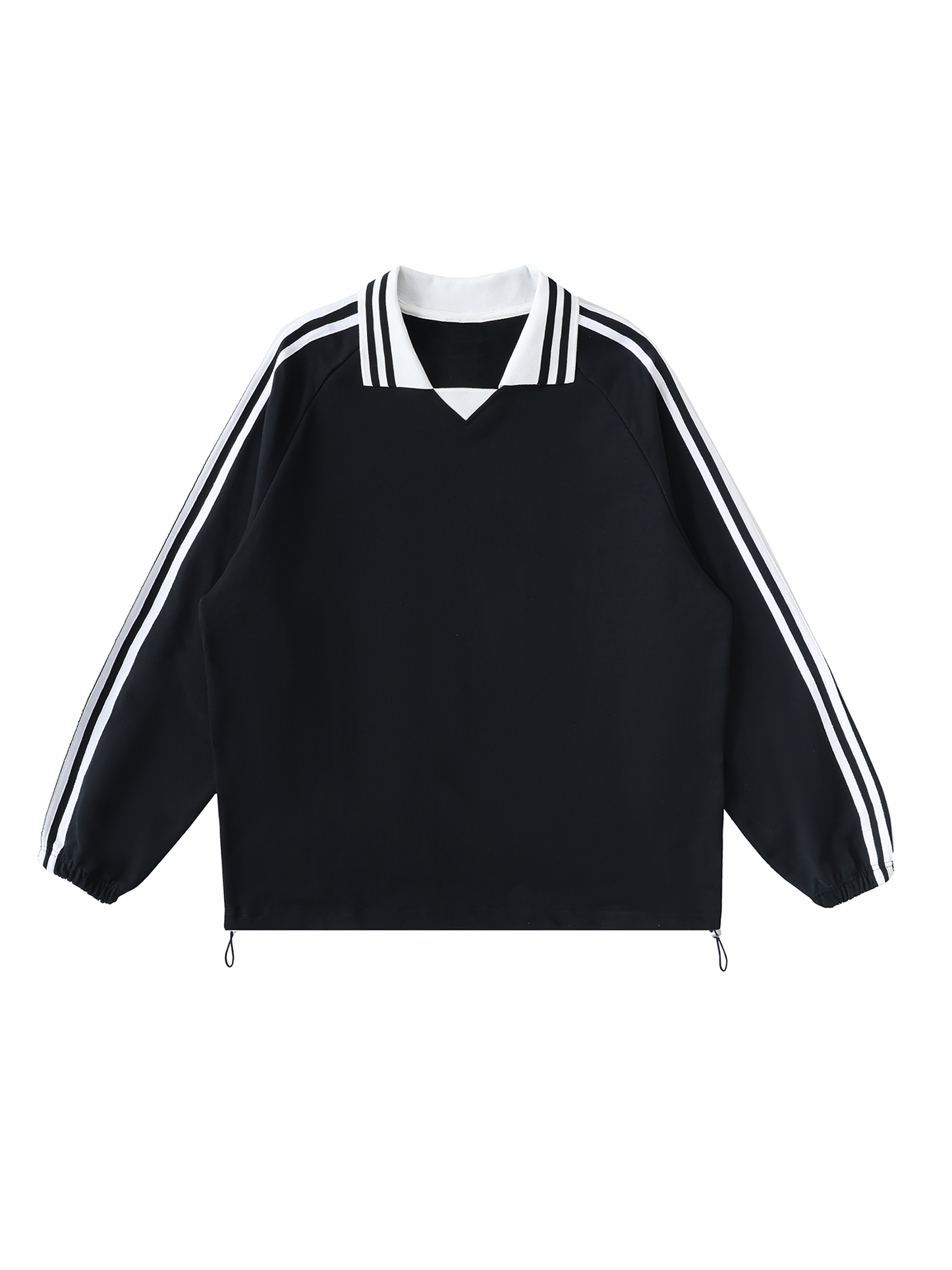 Striped Collar Sweatshirt