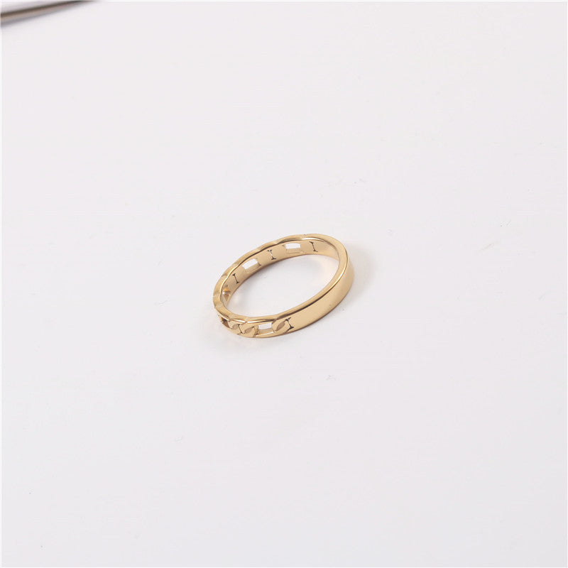 Gold Chain Ring