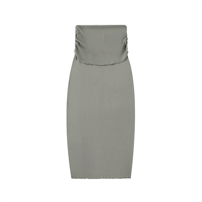Straight Hip Slim Maxi Skirt