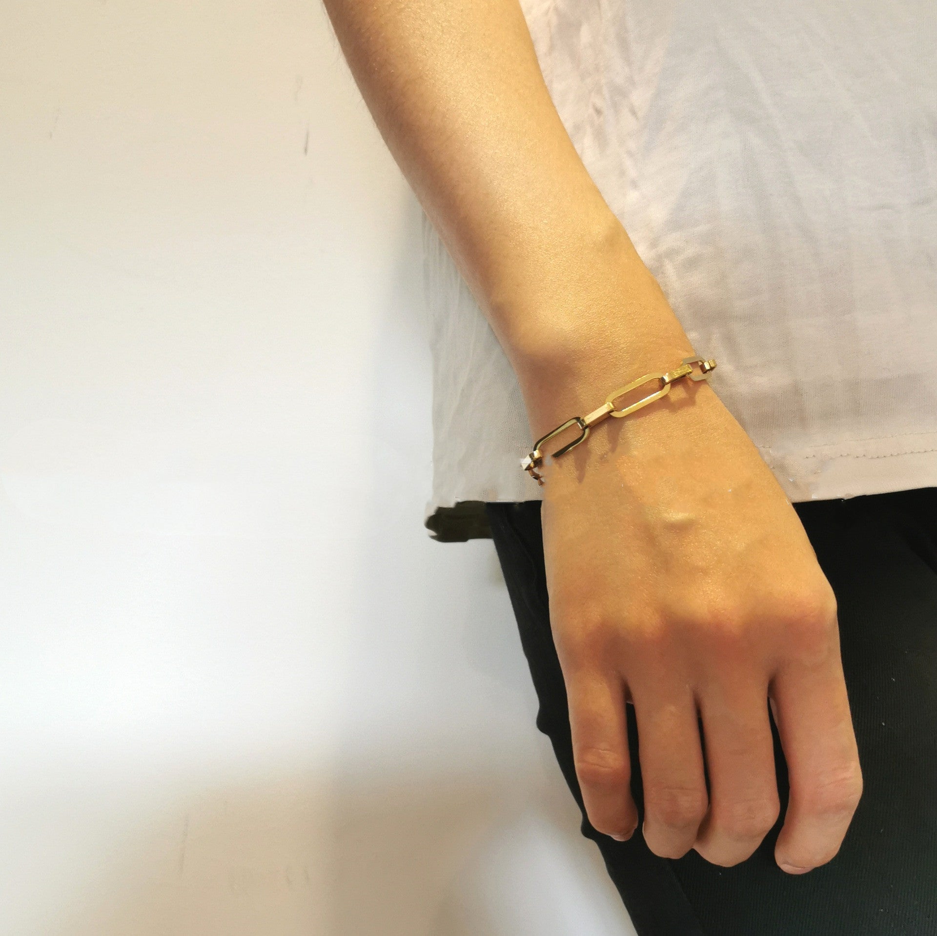 Square chain bracelet