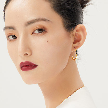 Crescent earrings