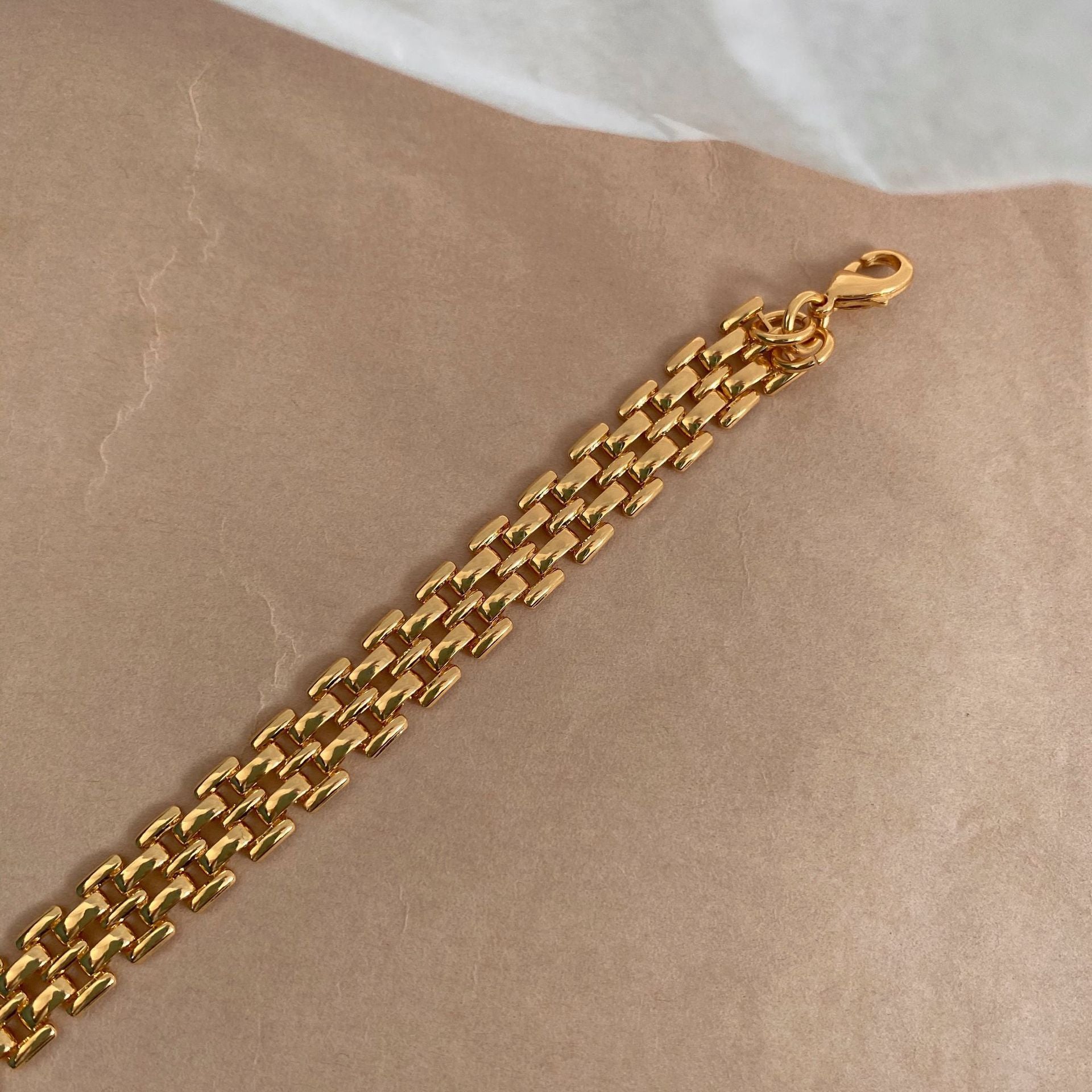 Vintage clavicle chain bracelet