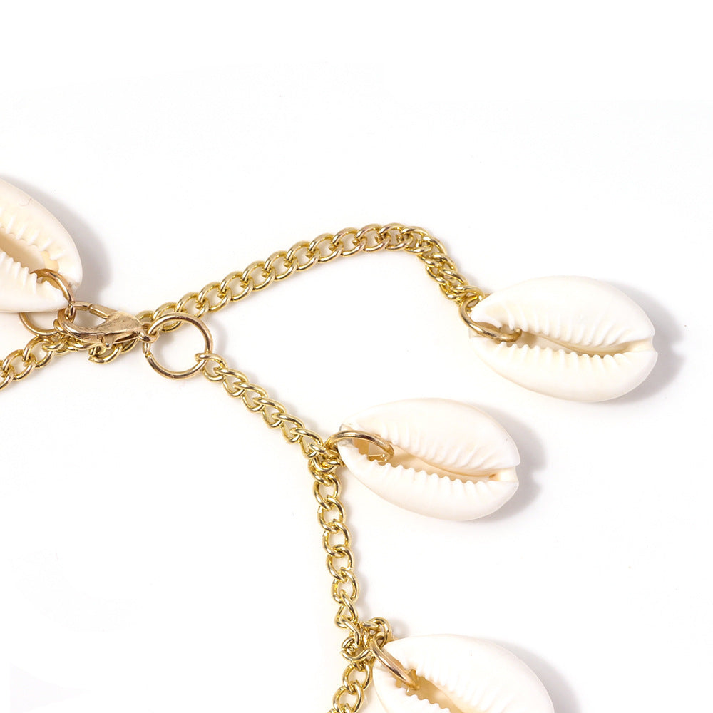 Shell chain bracelet