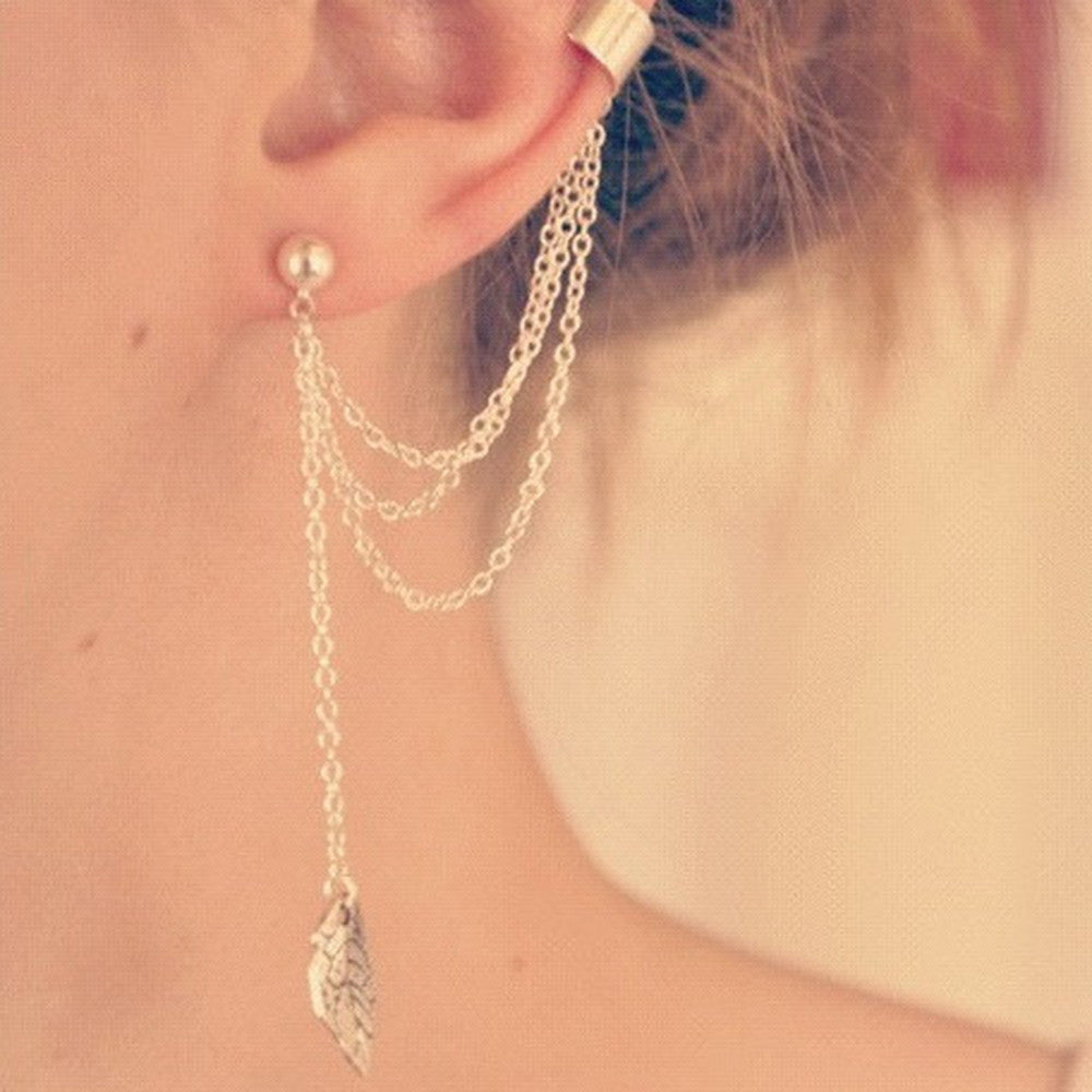 Tassel Leaf Earrings