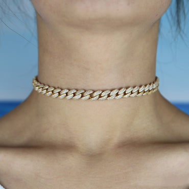 8mm Wide Cuban Chain Necklace