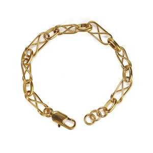 Brass chain bracelet