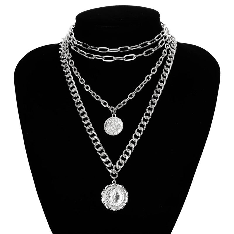 Multilayered Chunky Chain Necklace