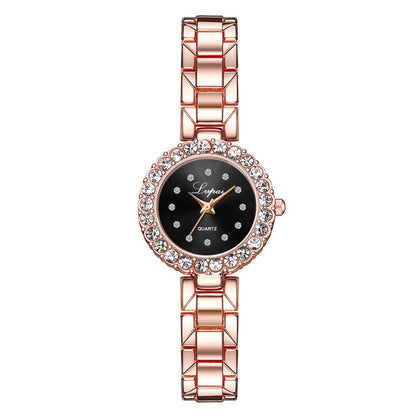 Crystal quartz watch set