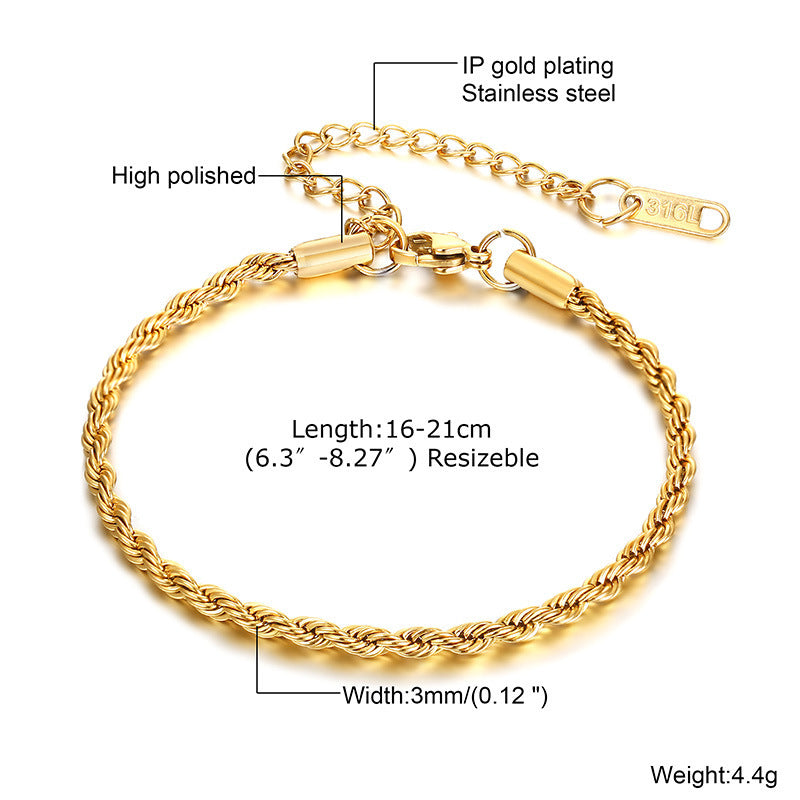 Women's Cuban Link Stainless Steel