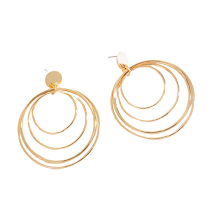 Multi-layer Round Earrings