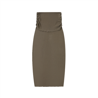 Straight Hip Slim Maxi Skirt