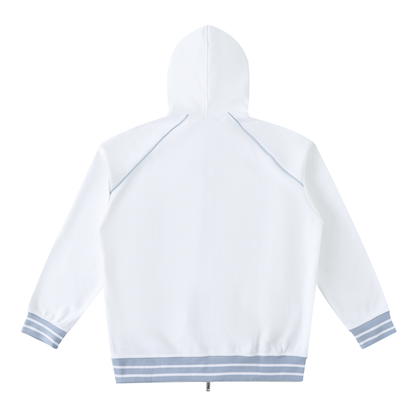 Striped Zip-Up Hoodie