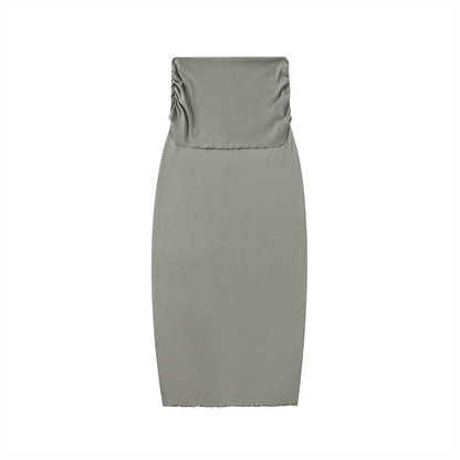 Straight Hip Slim Maxi Skirt