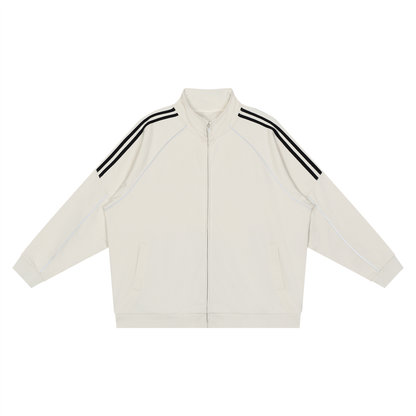 Striped Sleeve Jacket