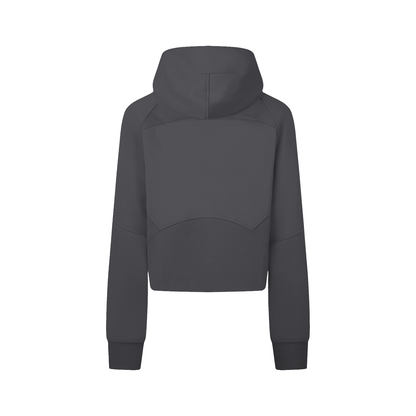 Zip-Through Cropped Hoodie