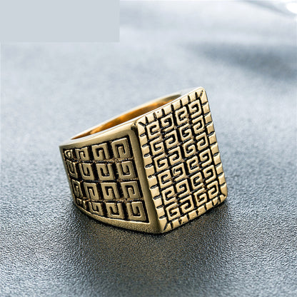 Mens Titanium Steel Ring