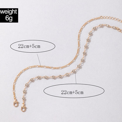 Luxurious Diamond Double Anklet