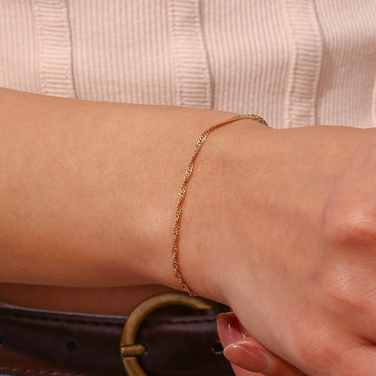 Stainless Water Wave Chain