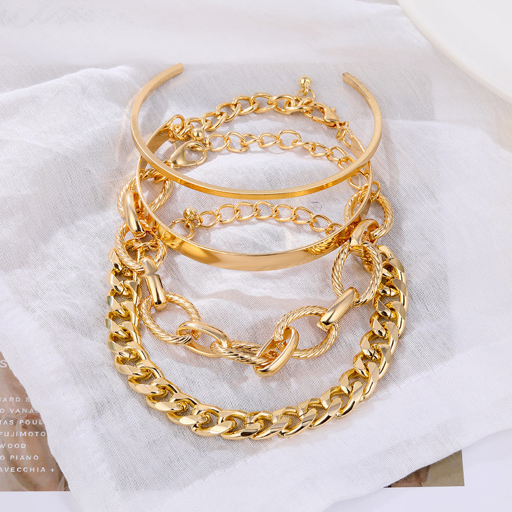 Ladies Vintage Twist Chain Bracelet