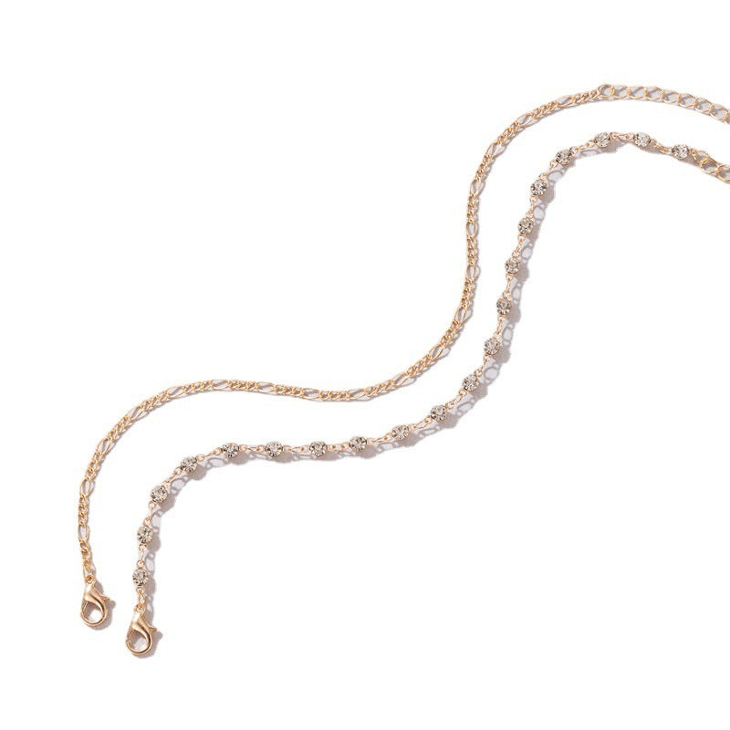 Luxurious Diamond Double Anklet