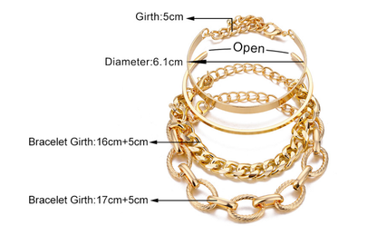 Ladies Vintage Twist Chain Bracelet