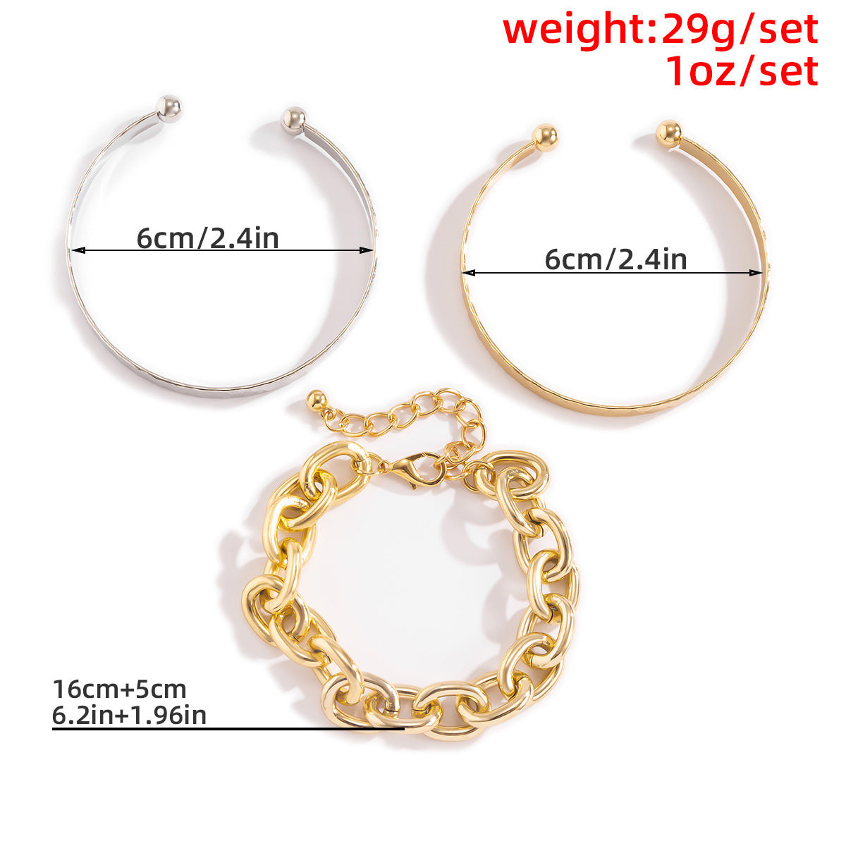 Retro Fashion Hollow Chain Bracelet